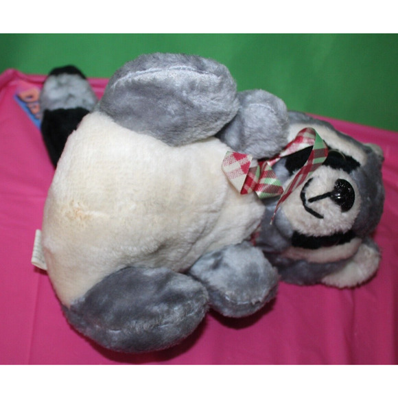 Vintage Brooklyn Doll & Toy Co. Racoon Stuffed Animal Plush 1982 - Picture 4 of 4